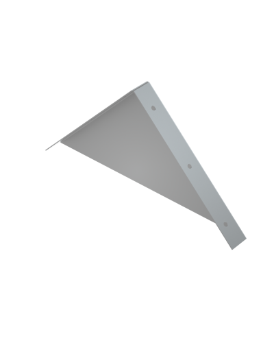 Заглушка двускатной крышки 600 мм HD85 КМ-профиль (ZKLZ600 HD85) в Кемерово Аксессуары для лотков Pintop.ru