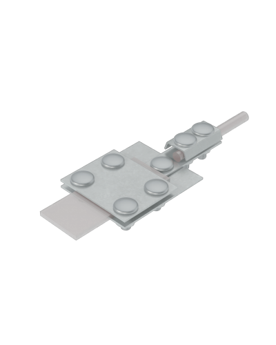 Универсальный контрольный соединитель полоса до 30 мм пруток Ø 5-8 мм КМ-Профиль (UKS-B30-D5-8) в Кемерово Аксессуары для лотков Pintop.ru