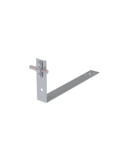 Черепичный держатель болтовой на обрешётку для прутка Ø 5-10 мм L430 мм H100 мм TD КМ-профиль (CDBO-L430-D5-10 TD) в Кемерово Крепеж Pintop.ru