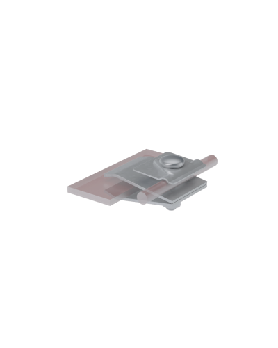 Фальцевый держатель H60 мм для прутка Ø 5-10 мм HD КМ-Профиль (FD-H60-D5-10 HD) в Кемерово Монтажные материалы Pintop.ru