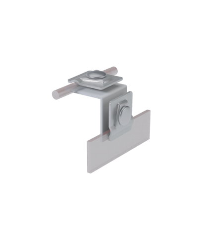 Фальцевый держатель H50 мм для прутка Ø 5-10 мм TD КМ-Профиль (FD-H50-D5-10 TD) в Кемерово Монтажные материалы Pintop.ru
