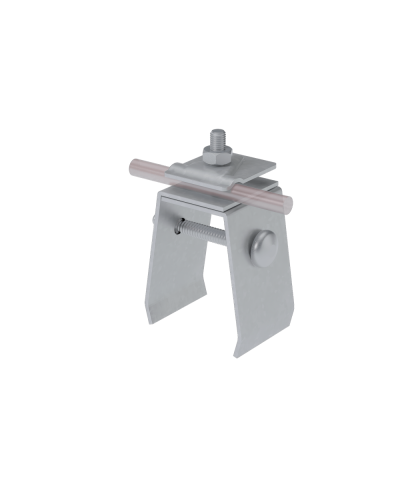 Универсальный фальцевый держатель H70 мм для прутка Ø 5-10 мм КМ-профиль (UFD-H70-D5-10) в Кемерово Монтажные материалы Pintop.ru