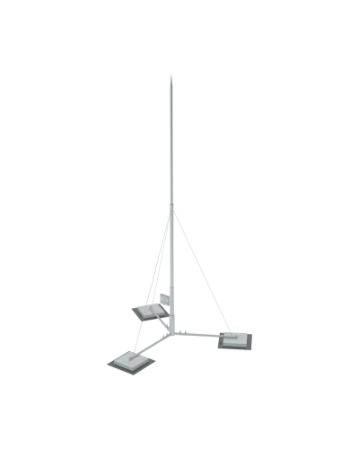 Вольностоящая молниеприемная мачта составная H2,5 м HD КМ-Профиль (VMR-H2.5 HD) в Кемерово Монтажные материалы Pintop.ru