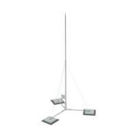 Вольностоящая молниеприемная мачта составная H5,1 м неразборное основание HD КМ-Профиль (TVMR-H5.1 HD)