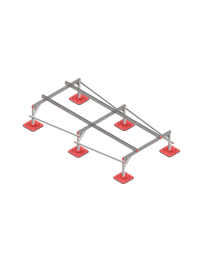 Опорная конструкция для установки оборудования TECHNORAPTOR FOOT 1500х3000 тип 1 КМ-профиль (KM-TR-F-SSEI-1500-3000-1) в Кемерово Системы видеонаблюдения Pintop.ru