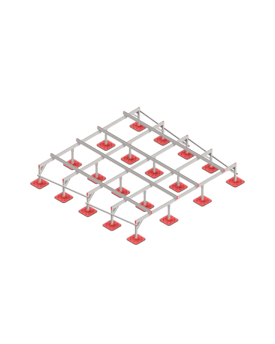 Опорная конструкция для установки оборудования TECHNORAPTOR FOOT 3500х3500 КМ-профиль (KM-TR-F-SSEI-3500-3500) в Кемерово Системы видеонаблюдения Pintop.ru