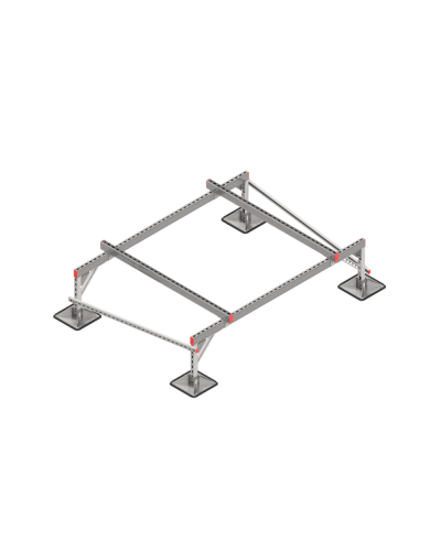 Опорная конструкция для установки оборудования TECHNORAPTOR STEELFOOT 2000х1500 тип 2 КМ-профиль (KM-TR-STF-SSEI-2000-1500-2) в Кемерово Системы видеонаблюдения Pintop.ru