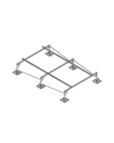 Опорная конструкция для установки оборудования TECHNORAPTOR STEELFOOT 2000х3000 тип 1 КМ-профиль (KM-TR-STF-SSEI-2000-3000-1) в Кемерово Системы видеонаблюдения Pintop.ru