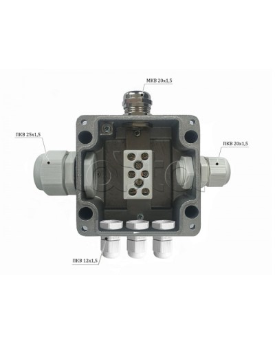 Металлическая коробка соединительная Магнито-контакт МКС 2ВК «МОРОЗ» с датчиком вскрытия корпуса (тампером), IP66/IP68 в Кемерово Распределительные коробки Pintop.ru