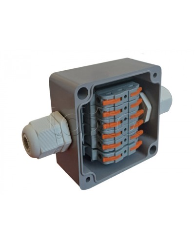 Коробка пылевлагонепроницаемая клеммная G366 А Wago АЯКС IP66/IP65, 82x80x55 Магнито-контакт в Кемерово Распределительные коробки Pintop.ru