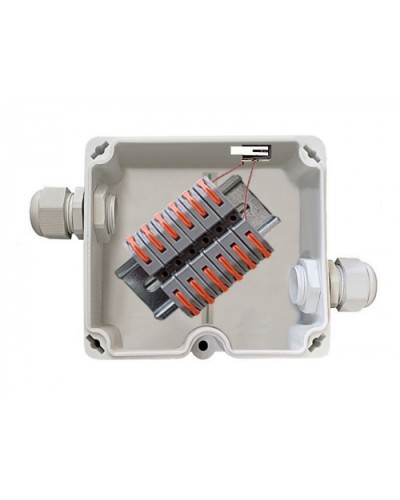 Коробка соединительная с тампером (датчиком вскрытия) КСП-Т СЕВЕР ПЛ.4.ПС.6-12. Wago АТФЕ.685552.110-01 ТУ Магнито-Контакт в Кемерово Распределительные коробки Pintop.ru