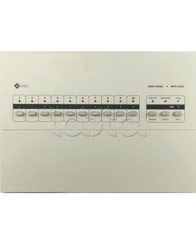 Блок связи на 10 каналов МЕТА 17555 в Кемерово Система оповещения и трансляции Мета Pintop.ru