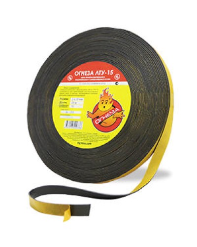 Лента термоуплотнительная Огнеза ОГНЕЗА-ЛТУ 2*15 мм., рулон 25 пог.м. в Кемерово Дополнительное оборудование пожаротушения Pintop.ru