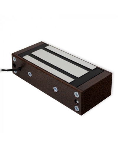 Замок электромагнитный Олевс М1-150 с планкой медный антик в Кемерово Электромагнитные замки Pintop.ru