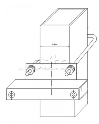 Узел крепления блоков подключения и управления БД-НР, БМ-НР, БУПР извещателей Омега-микродизайн УЗК-КС 60 в Кемерово Кронштейны и планки для извещателей Pintop.ru