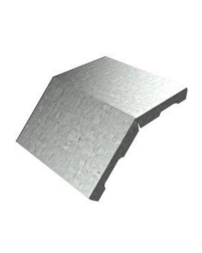 Крышка угла вертикального внешнего 45° 500х15 (0,7) для лестничного лотка ПожТехКабель (651-204) в Кемерово Кабельные лотки Pintop.ru