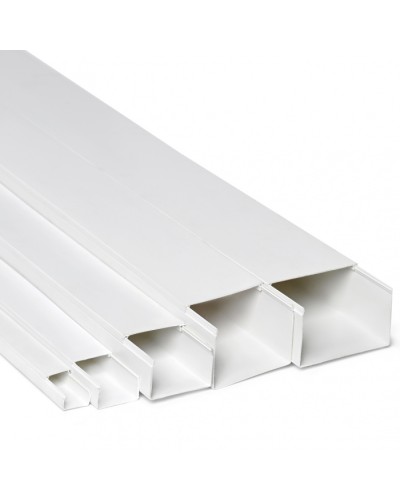 Кабель-канал 100x60x2000, двойной замок, белый (ПожТехКабель) в Кемерово Кабель-канал Pintop.ru