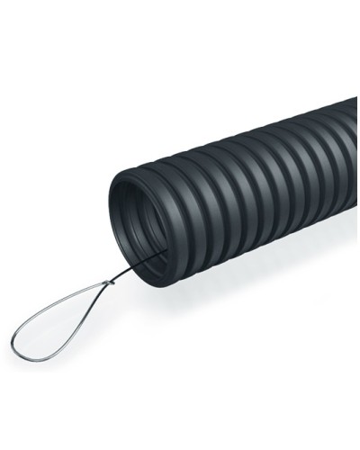 Труба гофр. ПНД 50 мм с зондом ПожТехКабель (15 м) в Кемерово Труба гофрированная Pintop.ru