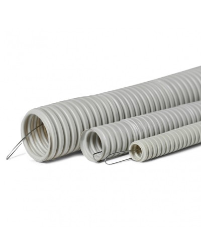 Труба гофр. тяжелая самозатух. ТГТ СЗПВХ 50 мм с зондом (15 м) ПожТехКабель 710-006 в Кемерово Труба гофрированная Pintop.ru