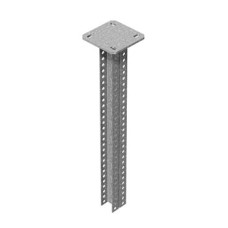 Стойка консольная сварная двойная 3000 мм (35х30) (2,0) (пятка 120х120) (5,0) ПожТехКабель (573-313)