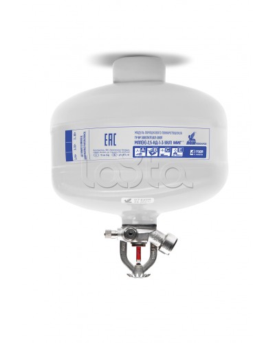 Модуль порошкового пажаротушения ПОЖТЕХНИКА МПП-2,5/68 МИГ (температура срабатывания +68°С) (белый) в Кемерово Огнетушители Pintop.ru