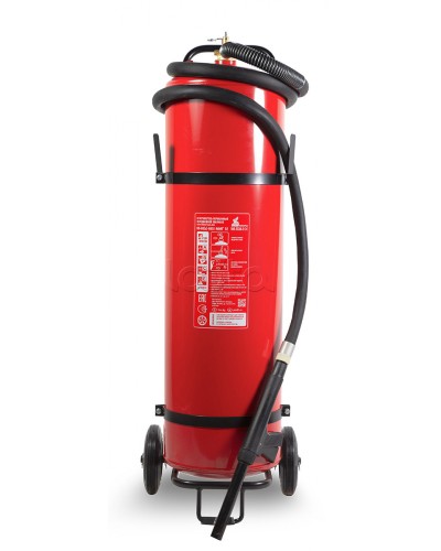 Огнетушитель ПОЖТЕХНИКА ОП-80(з) МИГ на тележке с перекрывным стволом, (баллон 100л., ОТВ-80кг) в Кемерово Огнетушители Pintop.ru