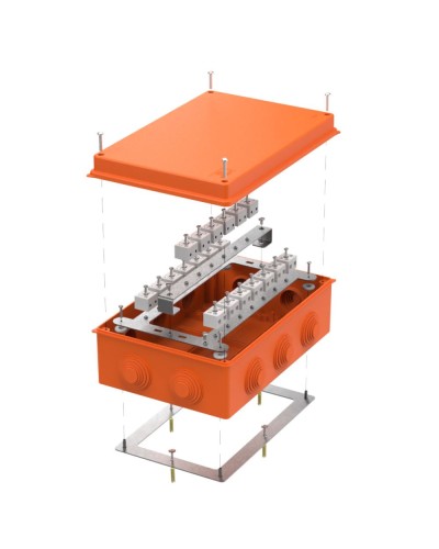 Коробка огнест. для о/п 40-0320-FR6.0-40 Е15-Е120 RAL2004 200х150х75 (5 шт/кор) Промрукав (40-0320-FR6.0-40) в Кемерово Распределительные коробки Pintop.ru