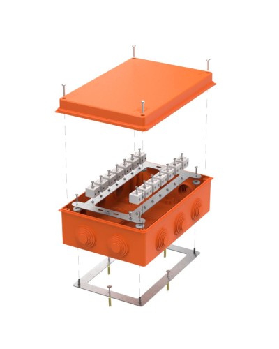 Коробка огнест. для о/п 40-0330-FR6.0-28 Е15-Е120 RAL2004 260х175х90 (7 шт/кор) Промрукав (40-0330-FR6.0-28) в Кемерово Распределительные коробки Pintop.ru