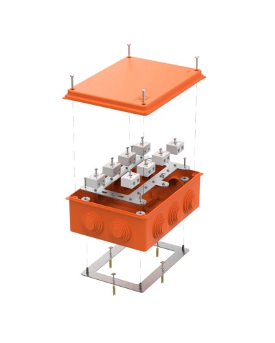 Коробка огнест. для о/п 40-0320-FR10.0-16 Е15-Е120 RAL2004 200х150х75 (5 шт/кор) Промрукав (40-0320-FR10.0-16) в Кемерово Распределительные коробки Pintop.ru