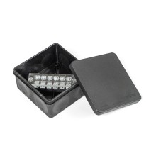 Коробка распред. двухкомп. (HF) 100х100х50 черная Промрукав (PR80.0173)