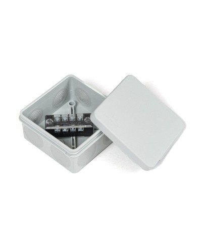 Коробка распред. двухкомп. (HF) 80х80х40 серая Промрукав (PR80.0168) в Кемерово Распределительные коробки Pintop.ru