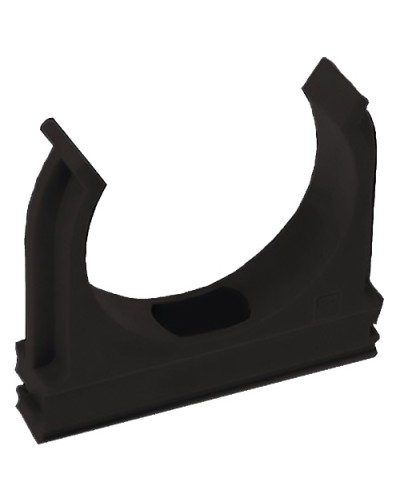 Крепёж-клипса для труб Полистирол черная д32 (25шт/500шт уп/кор) Промрукав (02732ч) в Кемерово Держатели, клипсы, скобы Pintop.ru