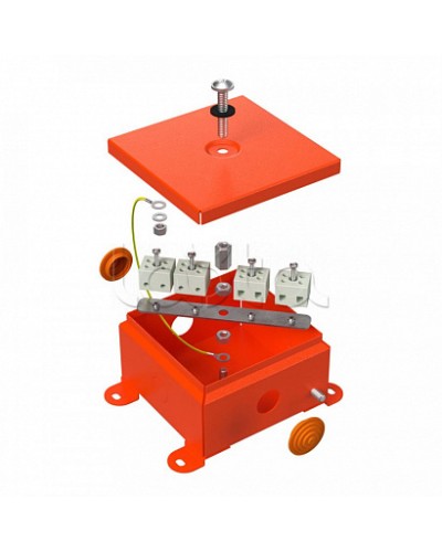 Коробка металлическая огнестойкая 70-0360-FR10.0-4 Е15-Е120 110х110х65 Промрукав (70-0360-FR10.0-4) в Кемерово Огнестойкие кабельные линии Pintop.ru