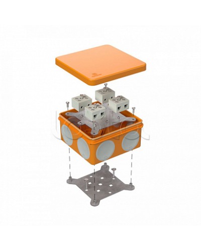 Коробка огнестойкая для о/п двухкомпонентная 60-0300-FR10.0-8 Е15-Е120 100х100х50 Промрукав (60-0300-FR10.0-8) в Кемерово Огнестойкие кабельные линии Pintop.ru
