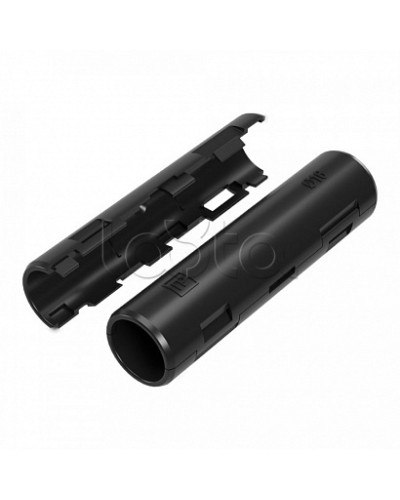 Муфта разборная d16 мм атмосферостойкая черная (100шт/1200шт уп/кор) Промрукав (PR13.0413) в Кемерово Повороты, муфты, тройники Pintop.ru