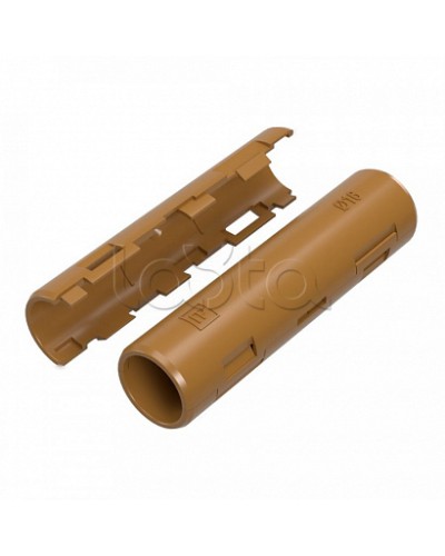 Муфта разборная d16 мм бук (100шт/1200шт уп/кор) Промрукав (PR13.0421) в Кемерово Повороты, муфты, тройники Pintop.ru