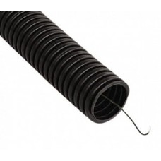 Труба гофрированная ПВХ легкая 350 Н черная с/з д20 (50 м/3000 м уп/пал) Промрукав (PR01.0056)