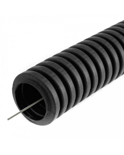 Труба гофрированная ПВХ легкая 350 Н черная с/з d16 мм (10 м/2400м уп/пал) Промрукав (PR01.0143) в Кемерово Труба гофрированная Pintop.ru