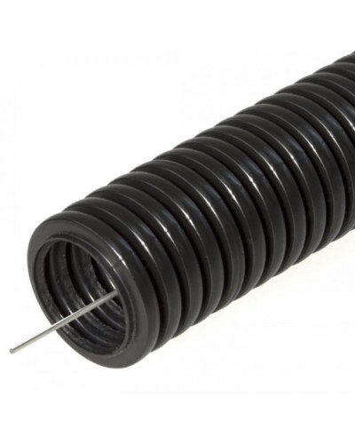 Труба гофрированная ПНД легкая 350 Н безгалогенная (HF) стойкая к ультрафиолету черная с/з д25 (25м/уп) Промрукав (PR02.0127) в Кемерово Труба гофрированная Pintop.ru