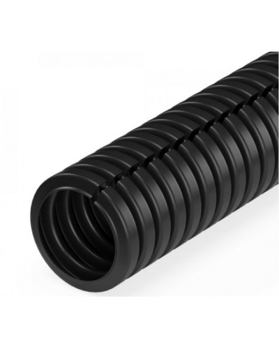 Труба гофрированная ПП лёгкая 350 Н безгалогенная (HF) разрезная черная д32 (10м/уп) Промрукав (PR02.0249) в Кемерово Труба гофрированная Pintop.ru