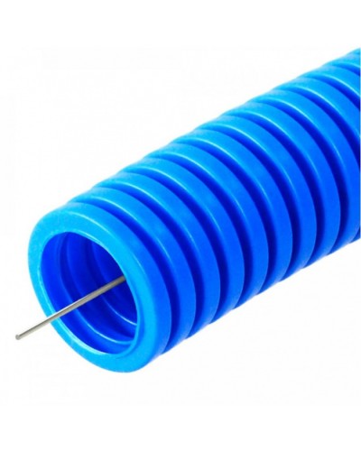 Труба гофрированная ПП лёгкая 350 Н не распространяющая горение синяя д16 (25м/уп) Промрукав (PR02.0251) в Кемерово Труба гофрированная Pintop.ru
