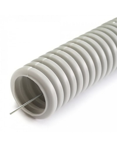 Труба гофрированная ПНД лёгкая 350 Н безгалогенная (HF) серая с/з d20 мм (10м) Промрукав (PR02.0452) в Кемерово Труба гофрированная Pintop.ru