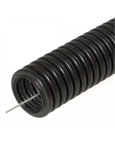 Труба гофрированная ПНД тяжёлая 750 Н безгалогенная (HF) стойкая к ультрафиолету черная с/з д63 (15м/360м уп/пал) Промрукав (PR.026341) в Кемерово Труба гофрированная Pintop.ru