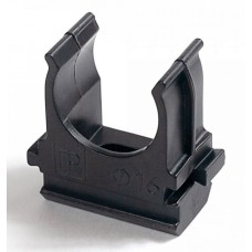 Крепёж-клипса для труб Полистирол черная д16 (100шт/2000шт уп/кор) Промрукав (PR.02716ч)