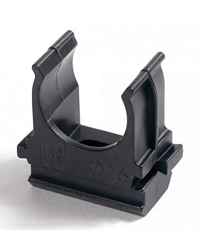 Крепёж-клипса для труб Полистирол черная д16 (100шт/2000шт уп/кор) Промрукав (PR.02716ч) в Кемерово Держатели, клипсы, скобы Pintop.ru