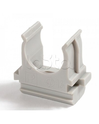 Крепёж-клипса для труб Полистирол д20 (100шт/1500шт уп/кор) Промрукав (PR.02720) в Кемерово Держатели, клипсы, скобы Pintop.ru