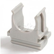 Крепеж-клипса для труб Полистирол д25 (10шт/500шт уп/кор) Промрукав (PR.02725м)