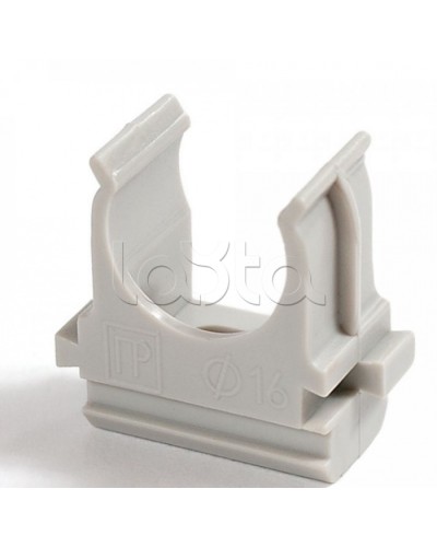 Крепеж-клипса для труб Полистирол д32 (10шт/500шт уп/кор) Промрукав (PR.02732м) в Кемерово Держатели, клипсы, скобы Pintop.ru