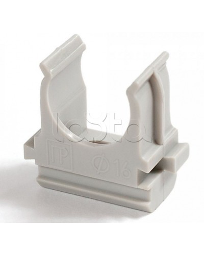 Крепёж-клипса для труб Полистирол д40 (15шт/300шт уп/кор) Промрукав (PR.02740) в Кемерово Держатели, клипсы, скобы Pintop.ru