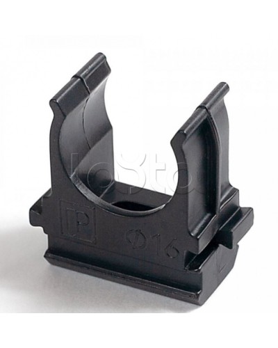 Крепёж-клипса для труб Полистирол черная д40 (15шт/300шт уп/кор) Промрукав (PR.02740ч) в Кемерово Держатели, клипсы, скобы Pintop.ru